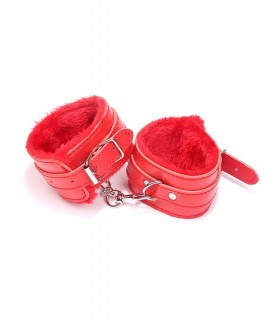 Esposas cuero simil con cadena