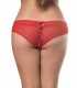 Sexy tanga de tull traslucida con cintura de encaje.