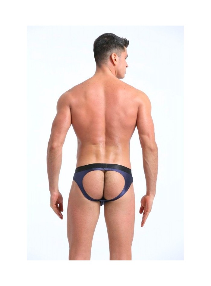 Jockstrap Tanga de hombre con elástico ancho lycra satinada.