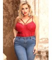 Body de encaje diseño sexy, talles grandes, hasta 5XL