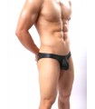Slip lycra aspecto cuero
