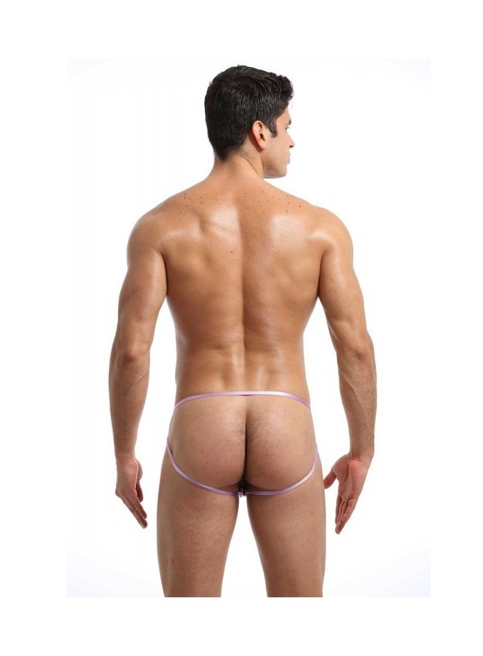 Jockstrap satinado con elásticos finos. Lencería erótica para hombres.