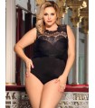 Body Sensual de superficie lisa con escote encaje talles 2XL al 5XL