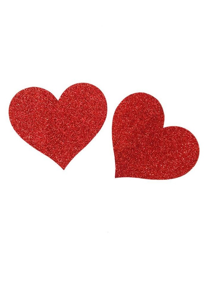 Pezoneras corazón con brillos