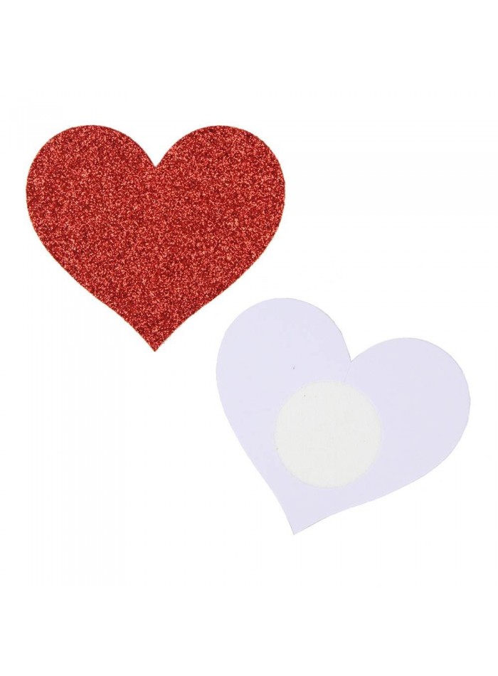Pezoneras corazón con brillos