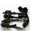 kit muñequeras y tobilleras bdsm diseñado para amarre en la cama.