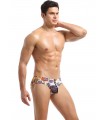 Slip de hombre diseño estampado figuras de perro pug.