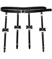 Portaligas de cuero símil regulable, bdsm, bondage.