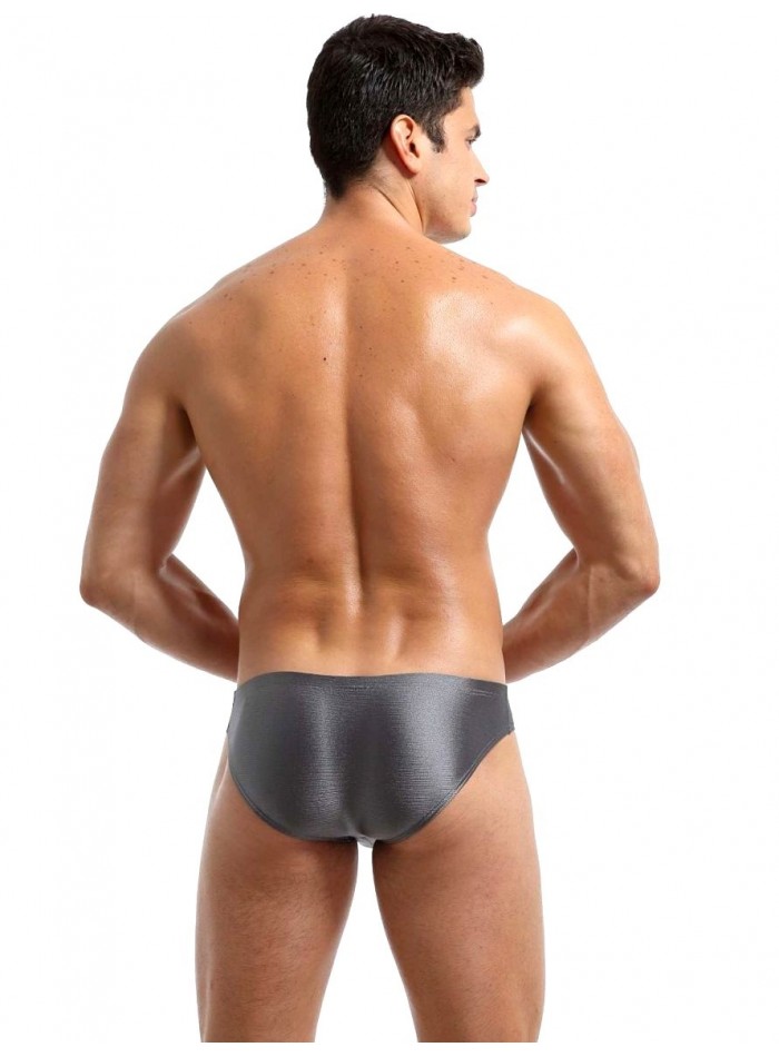 Slip de lycra satinado, lencería masculina, disponible en varios colores.