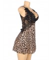 Babydoll estampado animal print.