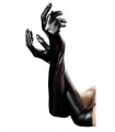 Guantes extra largos metalizados