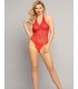 Sexy body colaless, malla de red, color negro.
