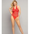 Sexy body colaless, malla de red, color negro.