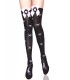 Medias bucaneras Sexy, diseño calaveras, halloween.