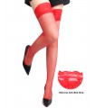 Medias de red con liga silicona en talles chicos y grandes hasta 2XL
