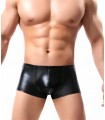 Boxer masculino, metalizado, dorado, plateado y negro.