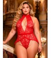 Body Sexy Erótico en talles grandes hasta 5XL, de escote profundo.