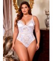 Body de encaje sexy colaless, con push up