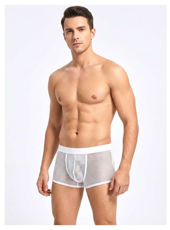 Boxer erótico para hombre calado de red