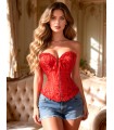 Corset victoriano. Estructurado con cierre frontal hasta 3XL