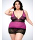 Babydoll de tull y encaje en talles grandes 3XL