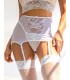Portaligas de tull, con cintura alta estilo corset. Incluye colaless.