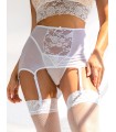 Portaligas de tull, con cintura alta estilo corset. Incluye colaless.