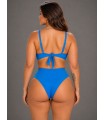 Bikini tiro alto y top trenzado