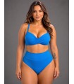 Bikini tiro alto y top trenzado