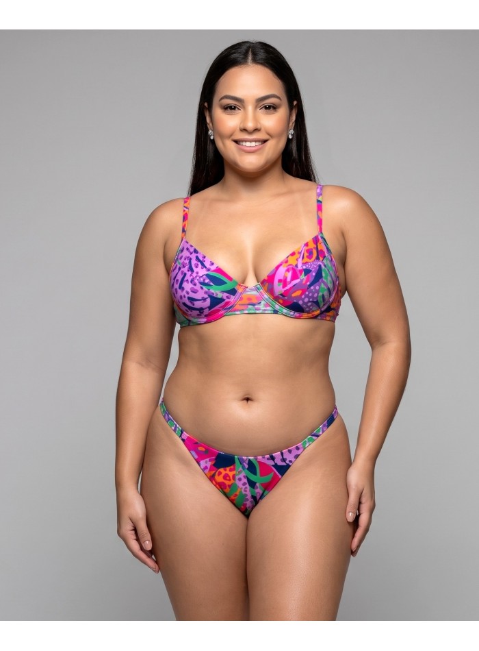 Bikini estampado con aro