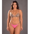 Bikini estampado con aro