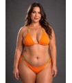 Bikini triángulo texturado