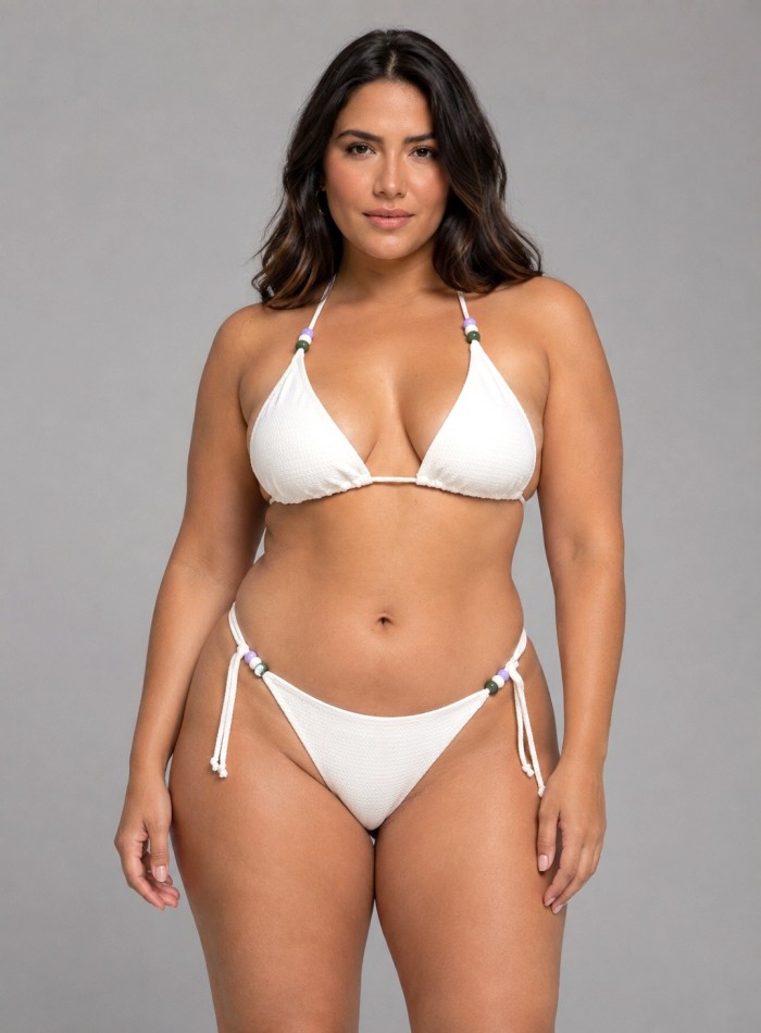 Bikini triángulo texturado