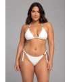 Bikini triángulo texturado