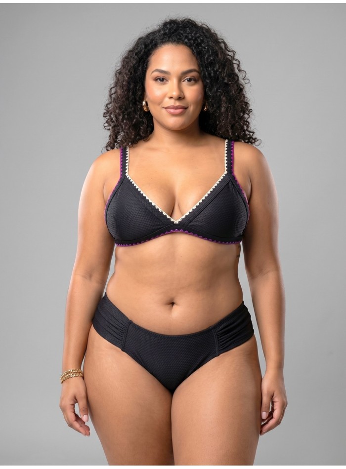 Bikini triángulo texturado