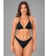 Bikini liso con diseño en bretel