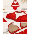 Bikini liso con diseño en bretel