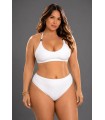 Bikini tiro alto texturado