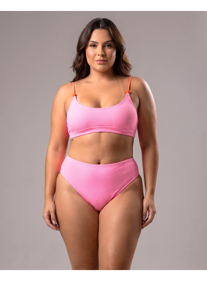 Bikini malla playa texturizado colección Brasil