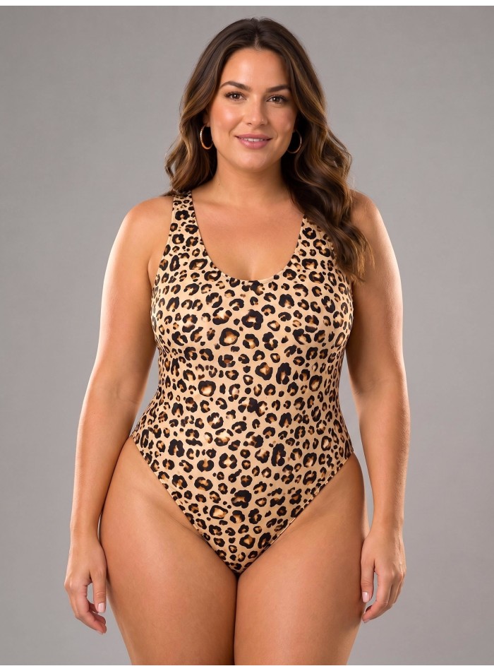 Malla entera estampado animal print - Moda brasileña en Uruguay